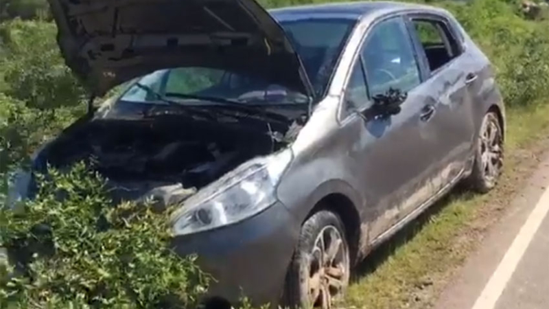 Pudo ser tragedia: perdió el control del automóvil y cayó al agua