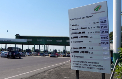 El peaje ya se paga un 300% más que en marzo del año pasado