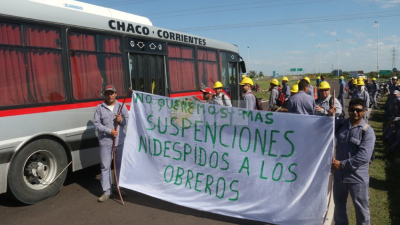 Movilización de la Uocra para frenar las suspensiones de obreros