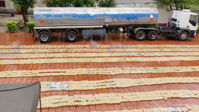 Gendarmería incautó cuatro toneladas de marihuana que transportaban en un camión cisterna
