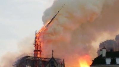 Obreros que trabajaban en Notre Dame violaron la prohibición de fumar