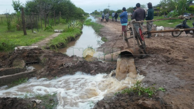 Preocupación en Du Graty por acumulación de agua