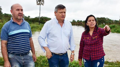 Aclaración del gobernador sobre trabajos en las defensas de Villa Ángela
