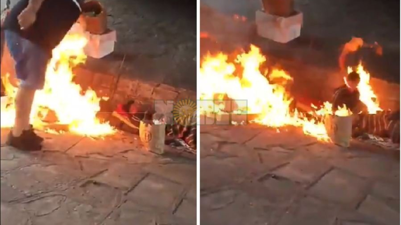 Brutal ataque a dos personas en situación de calle: las rociaron y prendieron fuego