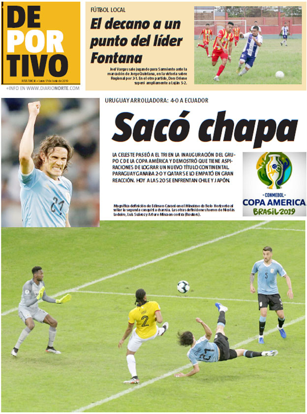Sacó chapa