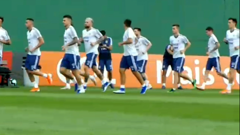 Último entrenamiento de la Selección Argentina antes de enfrentar a Venezuela