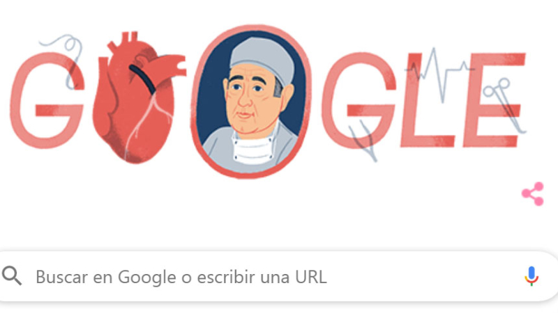 Google homenajea a René Favaloro con un doodle, a 96 años de su nacimiento