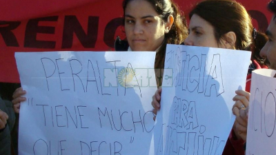 Familiares de Angelina Cáceres marcharon y pidieron la recaptura inmediata de Jorge Peralta