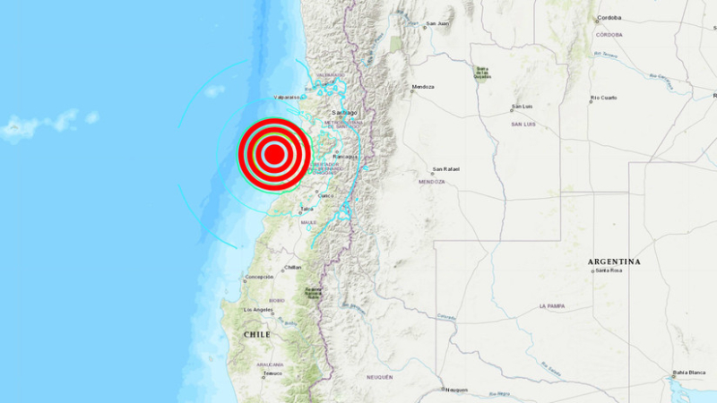 Sismo de 6,6 de magnitud sacudió el centro de Chile