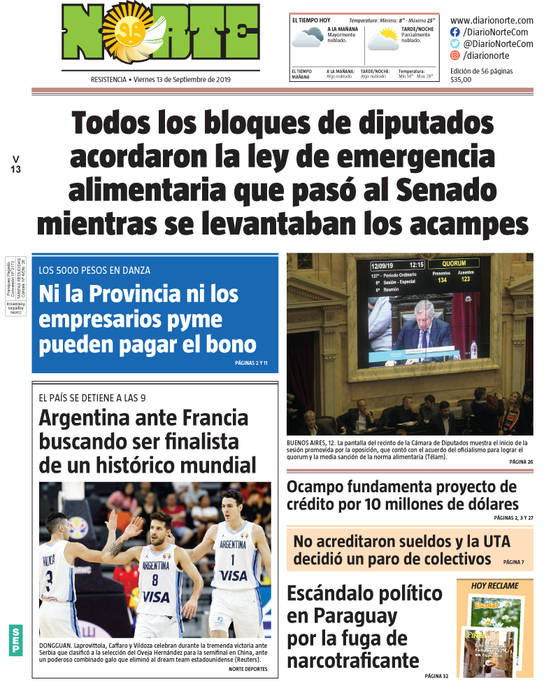 Edicion del 13-09-2019