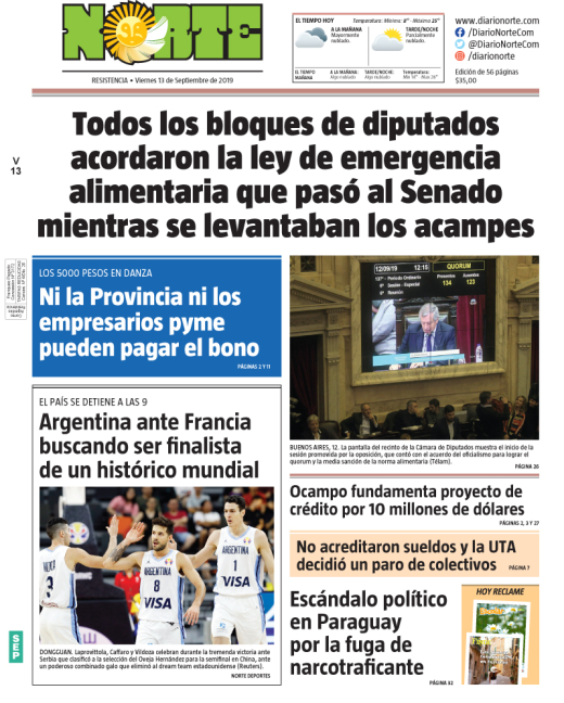 Edicion del 13-09-2019