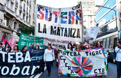 Docentes bonaerenses: petitorio por aumento salarial y emergencia alimentaria