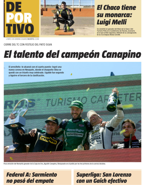El talento del campeón Canapino