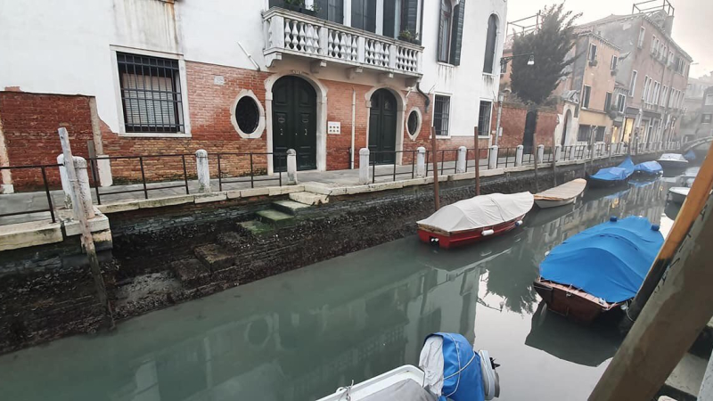 Ahora, Venecia se quedó sin agua