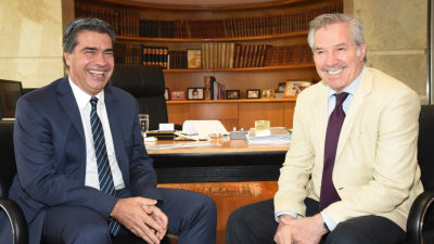 El gobernador acordó agenda de trabajo con Felipe Solá y parlamentarios del Mercosur