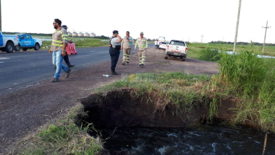 Ruta 89: tránsito reducido por otro socavamiento entre Charata y Pinedo