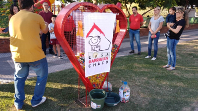 Charata cuenta con un nuevo corazón para recolectar tapitas