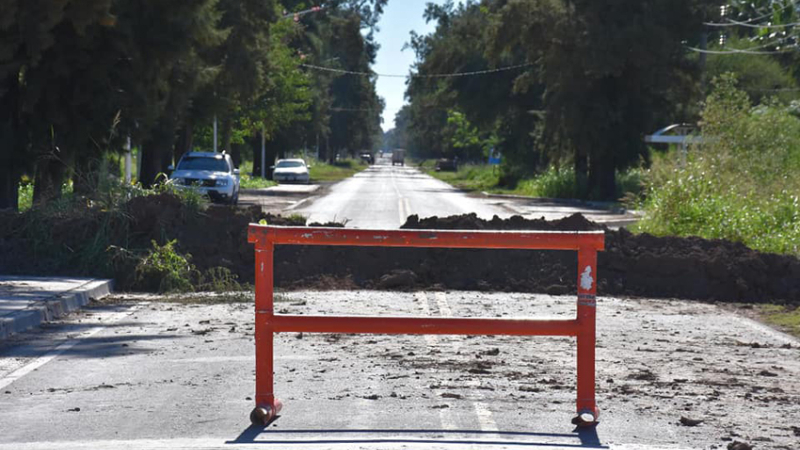 Sáenz Peña: un solo acceso habilitado
