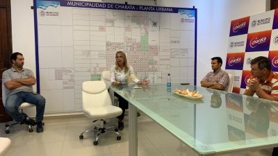 Cámara de Comercio de Charata y comerciantes se reunieron con intendenta