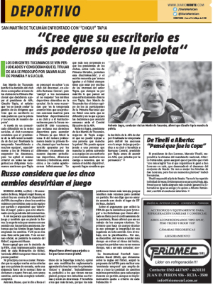 ‘‘Cree que su escritorio es más poderoso que la pelota‘‘