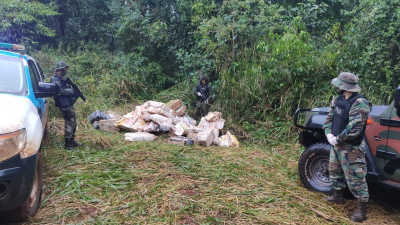 Megaoperativo en Misiones: secuestraron más de una tonelada de marihuana