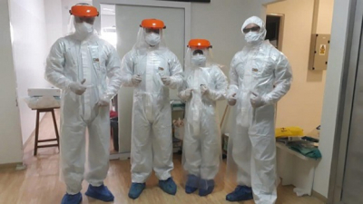 La unidad médica de la Uncaus, encargada de atender a casos sospechosos de COVID-19