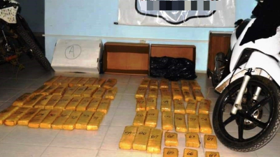 Formosa: secuestran 67 "panes" de marihuana