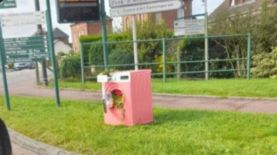 Diversas reacciones por lavarropas rosado y lleno de flores por la lucha contra el cáncer de mama