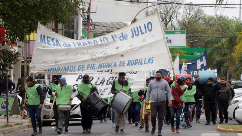 La movilidad y las protestas callejeras se repitieron en el centro