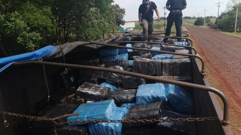 Paraguay: secuestran más de 10.000 kilos de marihuana que tenía como destino Argentina