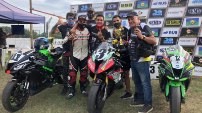Ramiro Gandola en la cima de la SBK 1000