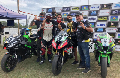 Ramiro Gandola en la cima de la SBK 1000
