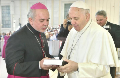 El mensaje que monseñor Dus envió a Francisco en su octavo año de pontificado  
