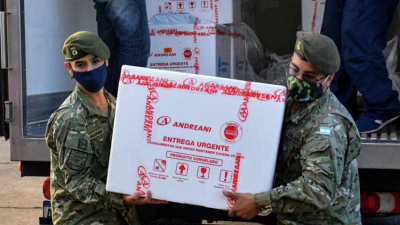 Llegan vacunas de Sinopharm para continuar los operativos en territorio