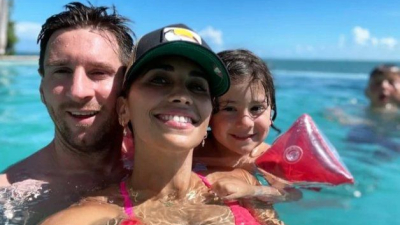 Las vacaciones de Messi en un lujoso departamento de Miami