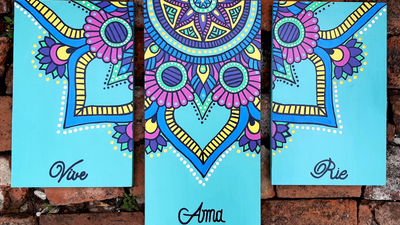 Agustina Ledesma: “Pintar mandalas me apasiona”