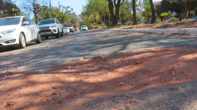 Los vecinos, en convivencia diaria con inmensos baches