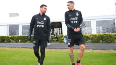 Di María, titular como en la final con Brasil