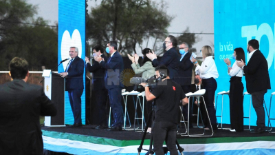Papelón con la prensa en la visita presidencial