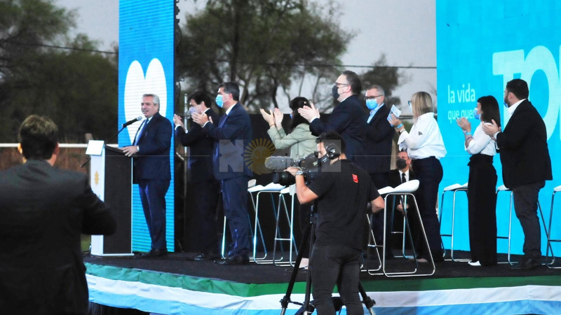 Papelón con la prensa en la visita presidencial