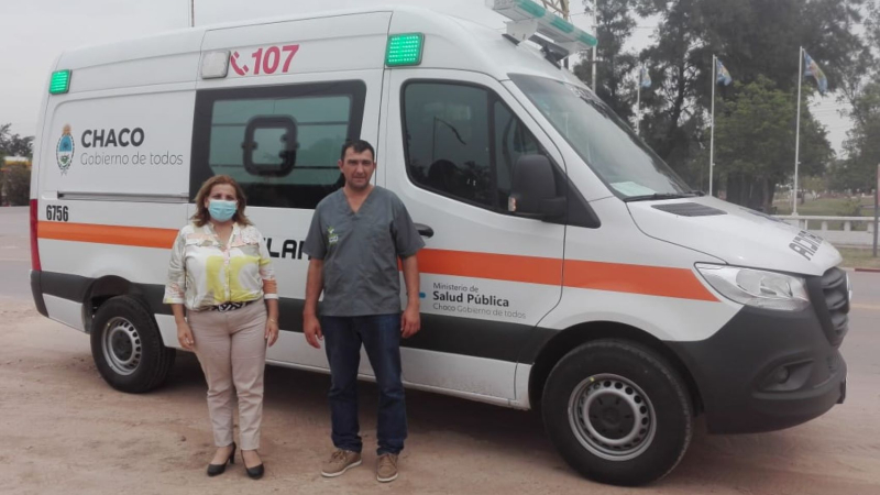 Charata recibió una nueva ambulancia de alta complejidad