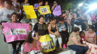 Marcha contra supuesto abuso sexual de menores en Du Graty