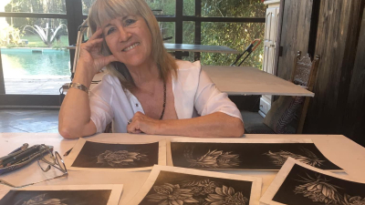 La artista Beatriz Moreiro, presente en la Bienal Sur representando a Argentina