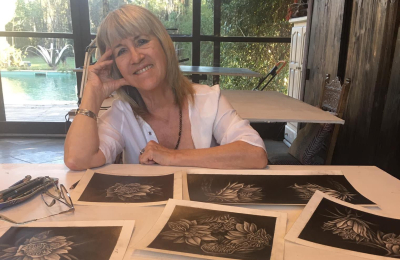 La artista Beatriz Moreiro, presente en la Bienal Sur representando a Argentina