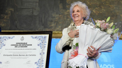 Diputados reconoció la trayectoria de Estela de Carlotto