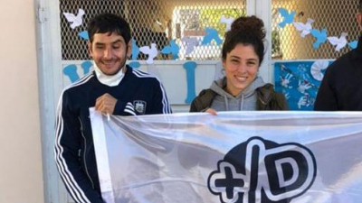 Deldó, Giménez, Grillo y Gerzel en la entrega de los Olimpia
