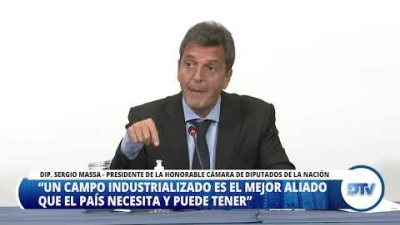 Massa: "Un agro industrializado es el mejor aliado que Argentina puede tener para los próximos años"