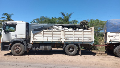 Secuestran 90 toneladas de soja trasladadas sin aval legal