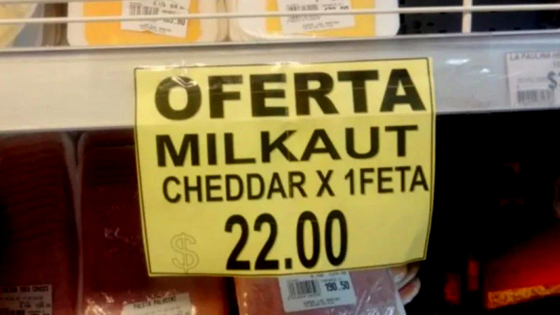 Por la inflación, un supermercado empezó a vender el queso en packs de una sola feta