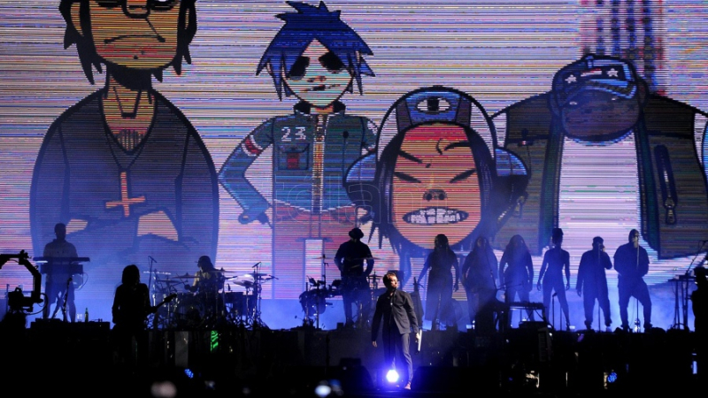 Gorillaz cerró su presentación en el Quilmes Rock con Trueno como invitado